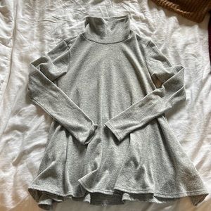 Grey turtle neck sweater